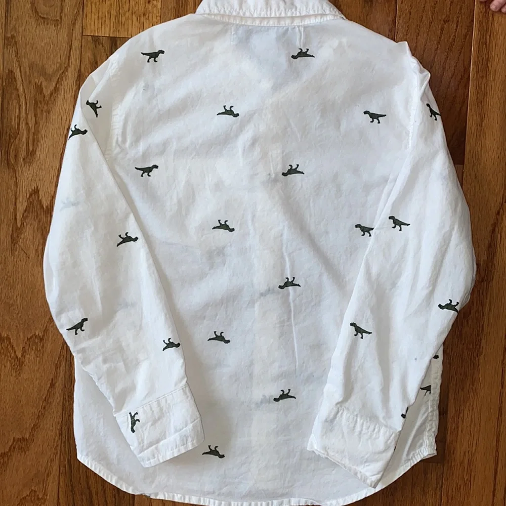 Old Navy dinosaur button down